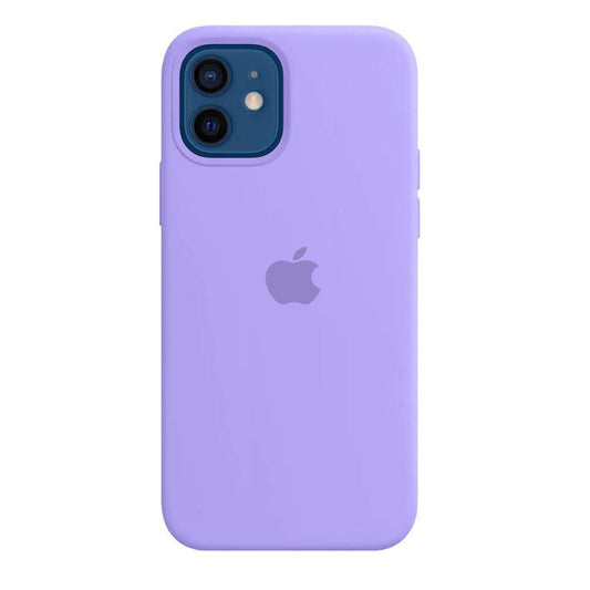 כיסוי סיליקון איכותי לאייפון (סגול לילך) - iPhone Apple Case